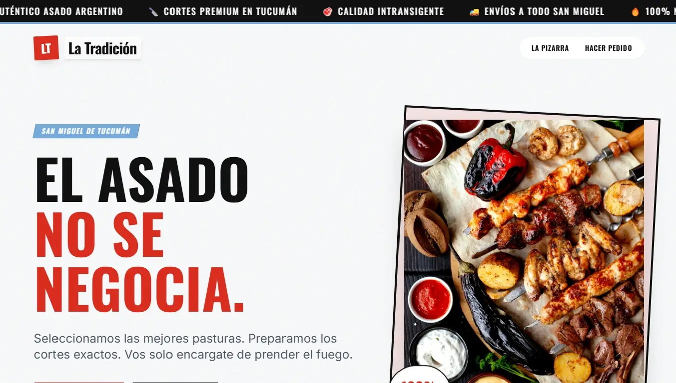 Web para carnicería